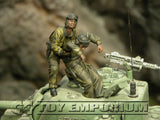 "BRAND NEW" Custom Built & Hand Painted 1:35 WWII US Tank Bail Out Soldier Set (2 Figure Set)