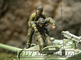 "BRAND NEW" Custom Built & Hand Painted 1:35 WWII US Tank Bail Out Soldier Set (2 Figure Set)