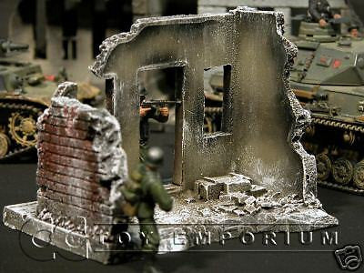 "RETIRED & BRAND NEW" Build-a-Rama 1:32 Hand Painted WWII "Winter" City Building