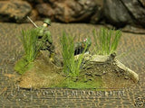 "RETIRED & BRAND NEW" Build-a-Rama 1:32 Hand Painted WWII High Grass Terrain Set