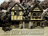 "BRAND NEW"Custom Built & Painted 1:35 Deluxe WWII Old German City Diorama 2 Building Set