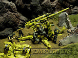 "RETIRED"  Forces Of Valor 1:32 Scale WWII German 88 Flak Gun & (5 Crew) - Eastern Front, 1943