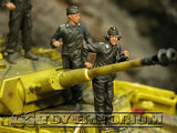 "BRAND NEW" Custom Built - Hand Painted & Weathered 1:35 Deluxe WWII German SS Panzer Crew Soldier Set (4 Figure Set)
