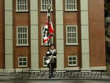 "RETIRED" King & Country 1:30 "Berlin 38' Series" Deluxe SS Marching Flag Bearer