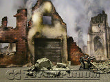 "BRAND NEW"  Build-a-Rama 1:32 Deluxe WWII Color "Fallen City" Museum Back Drop