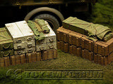 "RETIRED & BRAND NEW" Build-a-Rama 1:32 WWII Deluxe Supply Stowage Set #2  (2 Piece Set)