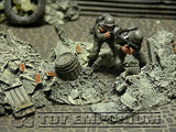 "RETIRED & BRAND NEW" Build-a-Rama 1:32 Hand Painted WWII Deluxe Rubble Pile #2 Set (3 Piece Set)