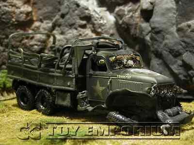 "VERY RARE"  Forces Of Valor 1:32 Scale Custom "Battle Damaged" WWII US 2.5 Ton Cargo Truck