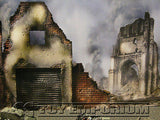 "BRAND NEW"  Build-a-Rama 1:32 Deluxe WWII Color "Fallen City" Museum Back Drop