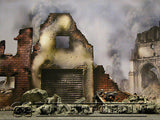 "BRAND NEW"  Build-a-Rama 1:32 Deluxe WWII Color "Fallen City" Museum Back Drop
