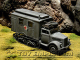 "BRAND NEW" Custom Built - Hand Painted & Weathered 1:35 WWII Deluxe German "Sd.Kfz.3 Maultier Ambulance - Normandy"