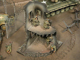 "RETIRED & BRAND NEW"  Build-a-Rama 1:32 Hand Painted WWII Deluxe 2 Story City Building Ruin