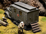 "BRAND NEW" Custom Built - Hand Painted & Weathered 1:35 WWII Deluxe German "Sd.Kfz.3 Maultier Ambulance - Normandy"