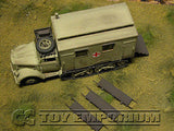"BRAND NEW" Custom Built - Hand painted & Weathered 1:35 WWII Deluxe German DAK "Sd.Kfz.3 Maultier Ambulance -  Afrika"