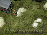 "BRAND NEW" Build-a-Rama 1:32 Deluxe Medium "Grass & Stone Ruins Battlefield Mat #1  (24"x12")
