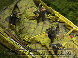 "BRAND NEW" Custom Built - Hand Painted & Weathered 1:35 Deluxe WWII German SS Panzer Crew Soldier Set (4 Figure Set)
