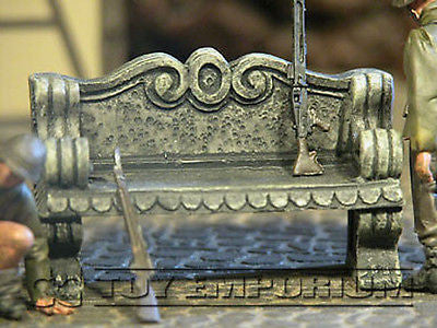 "BRAND NEW" 1:32 Custom Painted Deluxe Stone Bench Diorama Exclusive Piece
