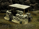 "RETIRED & BRAND NEW" Build-a-Rama 1:32 Hand Painted WWII Command Post Ruin