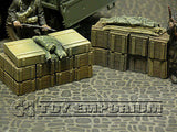 "RETIRED & BRAND NEW" Build-a-Rama 1:32 WWII Deluxe Supply Stowage Set #4  (2 Piece Set)