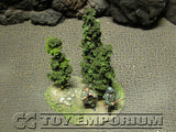 "RETIRED & BRAND NEW" Build-a-Rama 1:32 Hand Painted WWII "Green" Tree Group