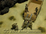 "BRAND NEW" Custom Built - Hand Painted & Weathered 1:35 WWII DAK German Soldiers "Loading Fuel Drums" Soldier Set (5 Figure Set)