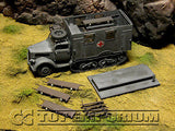 "BRAND NEW" Custom Built - Hand Painted & Weathered 1:35 WWII Deluxe German "Sd.Kfz.3 Maultier Ambulance - Normandy"