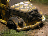 "VERY RARE"  Forces Of Valor 1:32 Scale Custom "Battle Damaged" WWII German 3 Ton Truck