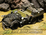 VERY RARE!  Forces Of Valor 1:32 Scale Custom "Battle Damaged" WWII German Personnel Truck