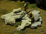 "RETIRED & BRAND NEW" Build-a-Rama 1:32 Hand Painted WWII Loose Stone Set (6 Piece Set)