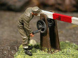 "BRAND NEW" Custom Built & Hand Painted 1:35 WWII German Check Point Soldier