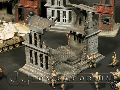 "RETIRED & BRAND NEW" Build-a-Rama 1:32 Hand Painted WWII Church Ruin w/Roof