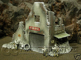 "RETIRED & BRAND NEW" Build-a-Rama 1:32 Hand Painted WWII Deluxe "Winter" Street Front Facade Ruin Set (2 Piece Set)