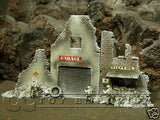 "RETIRED & BRAND NEW" Build-a-Rama 1:32 Hand Painted WWII Deluxe "Winter" Street Front Facade Ruin Set (2 Piece Set)