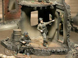 "RETIRED & BRAND NEW" Build-a-Rama 1:32 Hand Painted WWII Deluxe 2 Story City Building Ruin