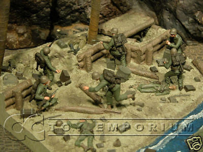 "RETIRED" Pro Built - Hand Painted & Weathered Verlinden 1:35 Custom Built Deluxe WWII Tarawa Diorama