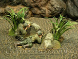 "RETIRED & BRAND NEW" Build-a-Rama 1:32 Resin Hand Painted Jungle Terrain Set