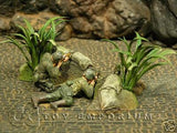 "RETIRED & BRAND NEW" Build-a-Rama 1:32 Resin Hand Painted Jungle Terrain Set
