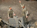 "BRAND NEW" Custom Built & Hand Painted 1:35 WWII German Pak 40 Gun Crew Set (2 Figure Set)