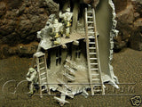 "RETIRED & BRAND NEW" Build-a-Rama 1:32 Hand WWII "Winter" Painted Ladder Set (3 Piece Set)