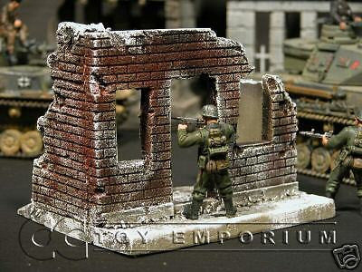 "RETIRED & BRAND NEW" Build-a-Rama 1:32 Hand Painted WWII "Winter" City Building