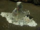 "RETIRED & BRAND NEW" Build-a-Rama 1:32 Hand Painted WWII "Winter" Bombed Out Building