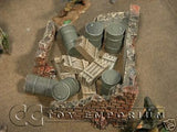 "RETIRED & BRAND NEW" Build-a-Rama 1:32 scale Hand Painted WWII Crate Set (6 Piece Set)