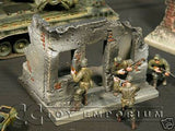 "RETIRED & BRAND NEW" Build-a-Rama 1:32 Hand Painted WWII Deluxe City Building Ruin