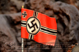 "RETIRED & BRAND NEW" Build-a-Rama 1:32 Scale Hand Painted WWII German Battle Flag Pole Set