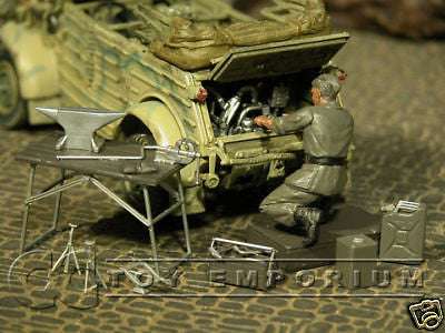 "BRAND NEW" Custom Built & Hand Painted 1:35 WWII German Kubelwagen Repair Set