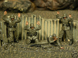 "BRAND NEW" Custom Built - Hand Painted & Weathered 1:35 WWII German "Surrender" Soldier Set 4 Figure Set)