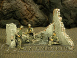 "Retired" Build-a-Rama 1:32 Hand Painted  Desert Destroyed Wall