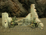 "Retired" Build-a-Rama 1:32 Hand Painted  Desert Destroyed Wall