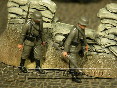 "BRAND NEW" Custom Built - Hand Painted 1:35 WWII German Infantry Soldier Set (2 Figure Set)