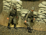 "BRAND NEW" Custom Built - Hand Painted 1:35 WWII German Infantry Soldier Set (2 Figure Set)